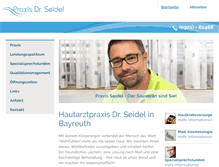 Tablet Screenshot of hautarzt-bayreuth.com